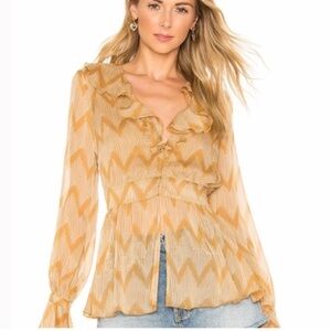 House Of Harlow 1960 X Revolve Jo Long Sleeve Blouse